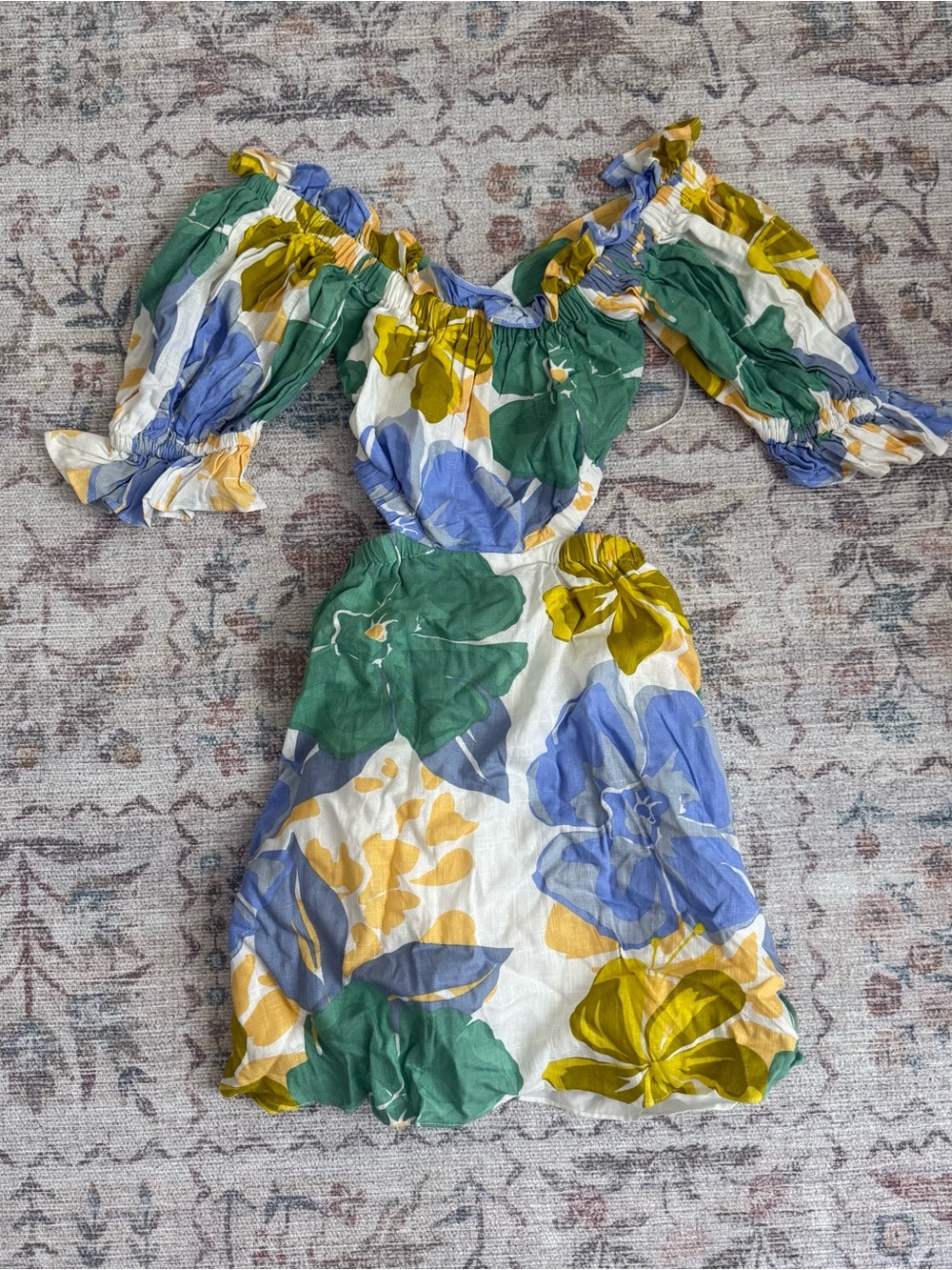 Sabo Skirt Floral Cutout Mini Dress